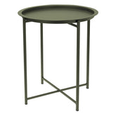 Round table - Matte green